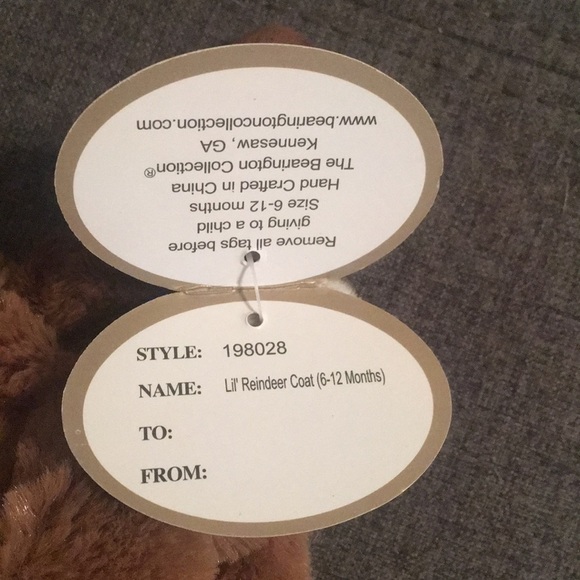 🎁 Lil Reindeer Coat by Bearington Baby - Picture 9 of 10